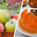 Bärnstensfärgad äppelsylt: skivorna är lika genomskinliga som klubbor